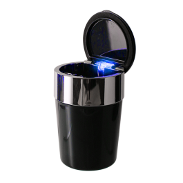 Surakey Auto Aschenbecher mit Deckel & Blaue LED Licht, Tragbarer Edelstahl  Fahrzeug Rauchfreien Aschenbecher Zigarette mit LED Beleuchtet für